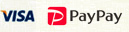 ご利用可能クレジットカード　VISA,paypay